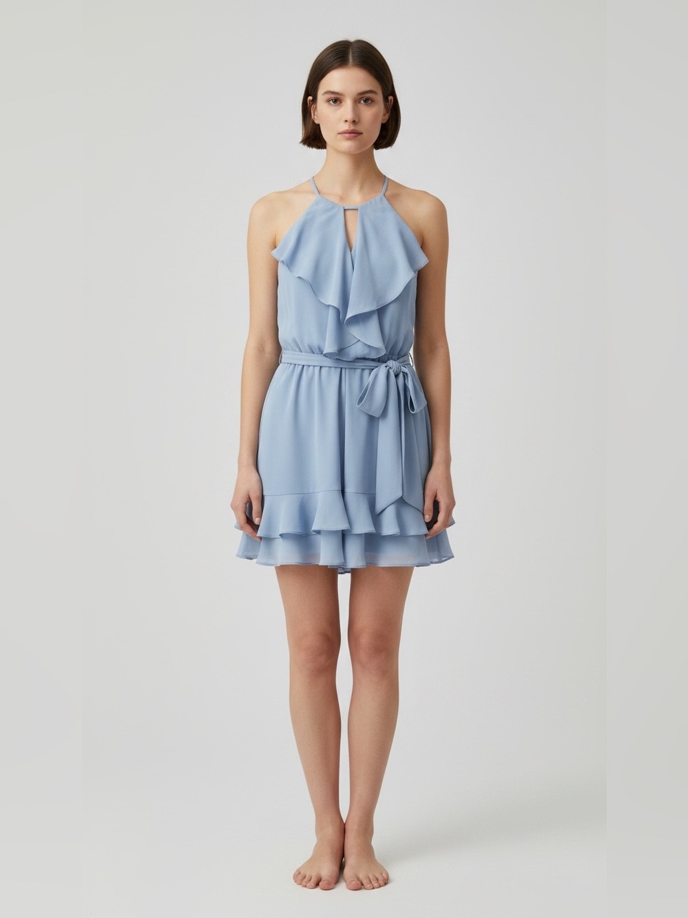 BCBG Ruffle Mini Dress Size Medium